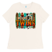 Bone mom of twins western brushstroke Ladies Tee - OliviaCreatesArt