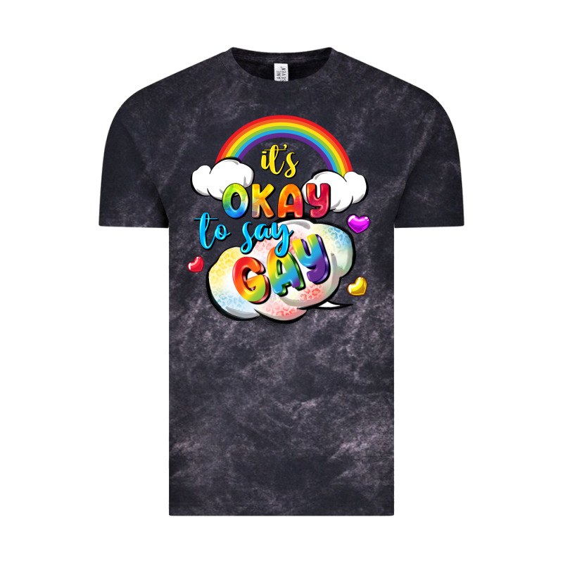 Its Okay To Say Gay Pride Vintage Tee by FaDigitalArtStudio | Teevron