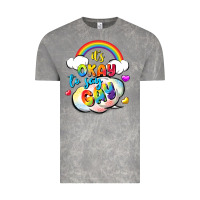 Cloud Rock its okay to say gay pride Vintage Tee - FaDigitalArtStudio