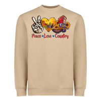Mushroom peace love country american texas flag boots Heavyweight Sweatshirt - AdoDesignShop