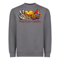 Storm peace love country american texas flag boots Heavyweight Sweatshirt - AdoDesignShop