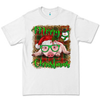 White merry christmas baby pig Premium Tee - RanaPortraitStore