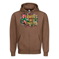 Chestnut sweet but twisted Zipper Hoodie - AdoDesignShop