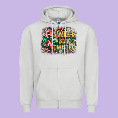 Sweet But Twisted Zipper Hoodie Designed By Adodesignshop