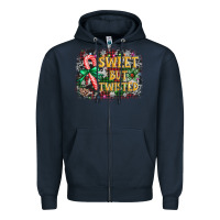 Navy sweet but twisted Zipper Hoodie - AdoDesignShop