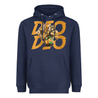 Navy jojo bizarre Heavyweight Hoodie - DesigneFamous