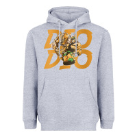 Heather Grey jojo bizarre Heavyweight Hoodie - DesigneFamous