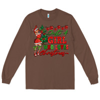 Chestnut Just A Girl Who Loves Christmas Long Sleeve Tee - FaDigitalArtStudio