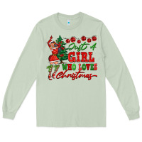 Matcha Just A Girl Who Loves Christmas Long Sleeve Tee - FaDigitalArtStudio