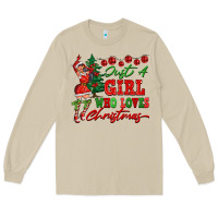 Mushroom Just A Girl Who Loves Christmas Long Sleeve Tee - FaDigitalArtStudio