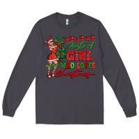 Smoke Just A Girl Who Loves Christmas Long Sleeve Tee - FaDigitalArtStudio