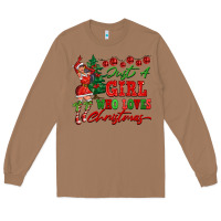 Toasted Coconut Just A Girl Who Loves Christmas Long Sleeve Tee - FaDigitalArtStudio