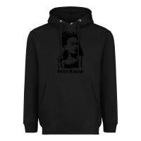 Black frida kahlo Heavyweight Hoodie - DesigneFamous