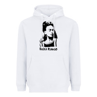 White frida kahlo Heavyweight Hoodie - DesigneFamous