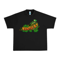 Black Kentucky map St. Patrick's Day Urban Heavy Tee - FaDigitalArtStudio