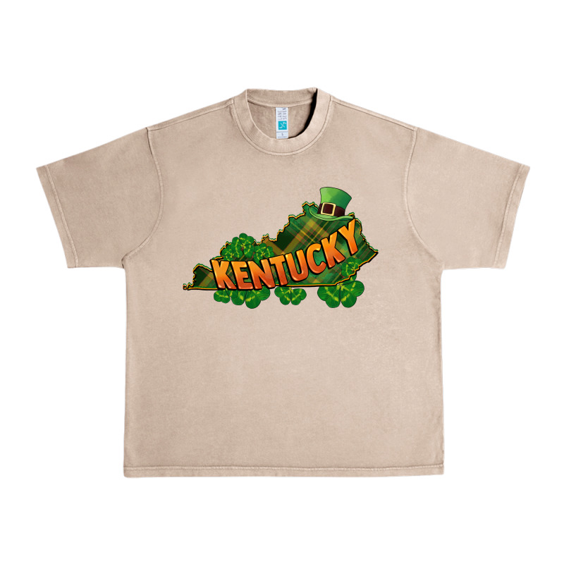 Kentucky Map St. Patrick's Day Urban Heavy Tee by FaDigitalArtStudio | Teevron
