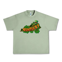 Oil Green Kentucky map St. Patrick's Day Urban Heavy Tee - FaDigitalArtStudio