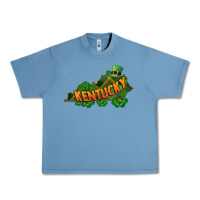 Pebble Blue Kentucky map St. Patrick's Day Urban Heavy Tee - FaDigitalArtStudio