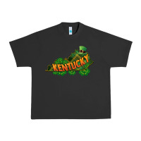 Pigment Black Kentucky map St. Patrick's Day Urban Heavy Tee - FaDigitalArtStudio