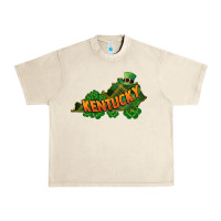 Sandshell Kentucky map St. Patrick's Day Urban Heavy Tee - FaDigitalArtStudio