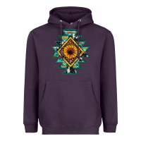 Plum aztec leopard sunflower Heavyweight Hoodie - JahusDesignShop