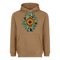 Toasted Coconut aztec leopard sunflower Heavyweight Hoodie - JahusDesignShop