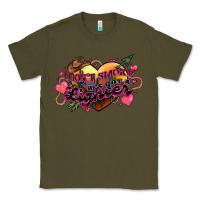 Army Green I don't smoke but he's got a lighter Classic Tee - HowdyJamesFarm