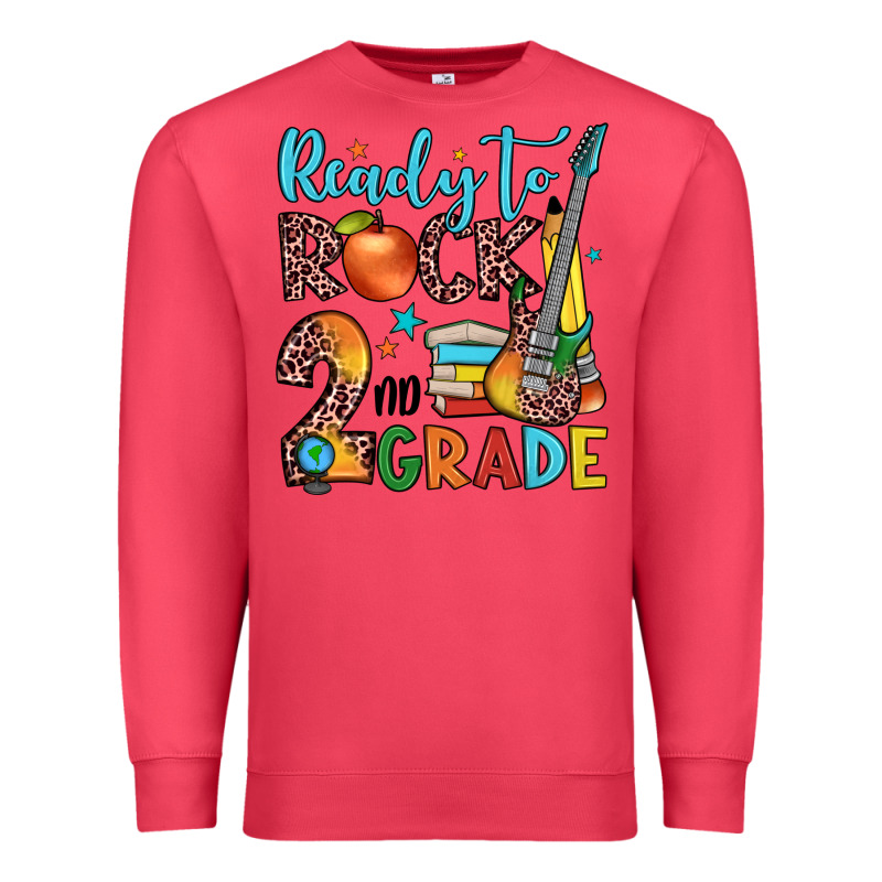 Ready To Rock 2nd Grade Premium Sweatshirt by JahusDesignShop | Teevron