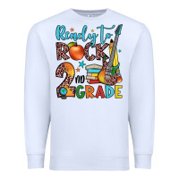 White ready to rock 2nd grade Premium Sweatshirt - JahusDesignShop