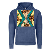 Vintage Denim native american aztec seamless pattern 6 Vintage Hoodie - BundleAndBundleShop