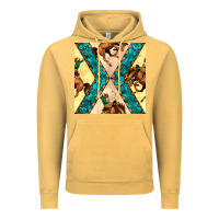 Vintage Mustard native american aztec seamless pattern 6 Vintage Hoodie - BundleAndBundleShop