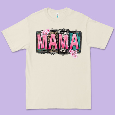 Mama Vibes Mother's Day Premium Tee Designed By Cowgirlartshop