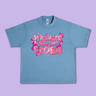 Stronger Than The Storm Breast Cancer Urban Heavy Tee Designed By Ranaportraitstore