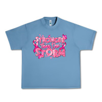 Pebble Blue stronger than the storm breast cancer Urban Heavy Tee - RanaPortraitStore