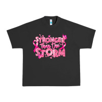 Pigment Black stronger than the storm breast cancer Urban Heavy Tee - RanaPortraitStore