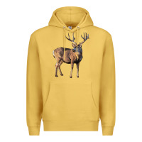 Antique Gold Mule Buck Deer Premium Hoodie - LillyAllenDesigns