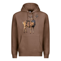 Chestnut Mule Buck Deer Premium Hoodie - LillyAllenDesigns