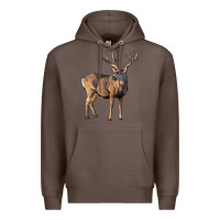 Coffee Mule Buck Deer Premium Hoodie - LillyAllenDesigns