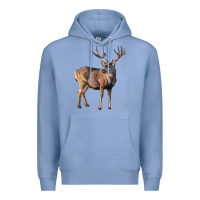 Colony Blue Mule Buck Deer Premium Hoodie - LillyAllenDesigns