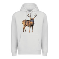 Dove Grey Mule Buck Deer Premium Hoodie - LillyAllenDesigns