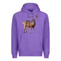 Purple Mule Buck Deer Premium Hoodie - LillyAllenDesigns