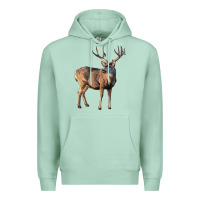 Seafoam Mule Buck Deer Premium Hoodie - LillyAllenDesigns
