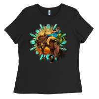 Black gemstone cowboy Ladies Tee - OliviaCreatesArt
