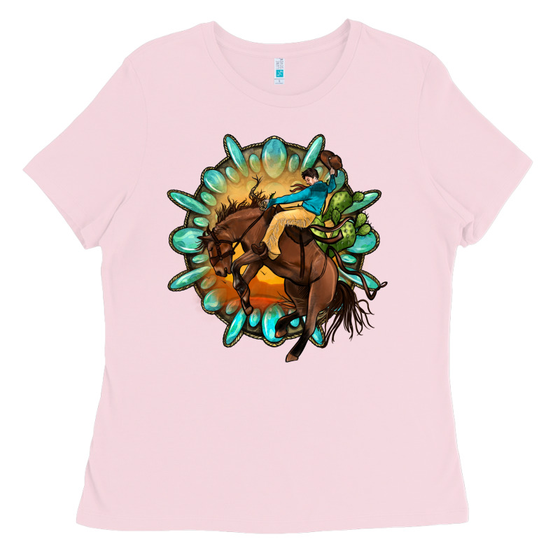 Gemstone Cowboy Ladies Tee by OliviaCreatesArt | Teevron