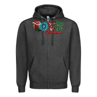 Charcoal Heather love christmas Zipper Hoodie - AdoDesignShop