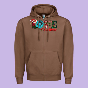 Love Christmas Zipper Hoodie Designed By Adodesignshop