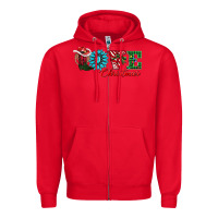 Red love christmas Zipper Hoodie - AdoDesignShop