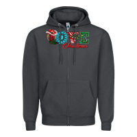 Smoke love christmas Zipper Hoodie - AdoDesignShop