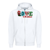 White love christmas Zipper Hoodie - AdoDesignShop