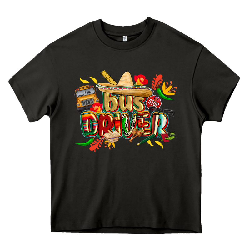 Cinco De Mayo Bus Driver Heavy Core Tee by CowGirlArtShop | Teevron